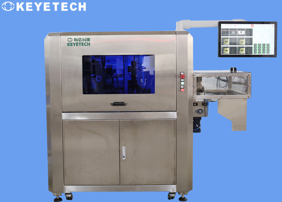 Machine d'inspection visuelle de la qualité des emballages de bouteilles cosmétiques