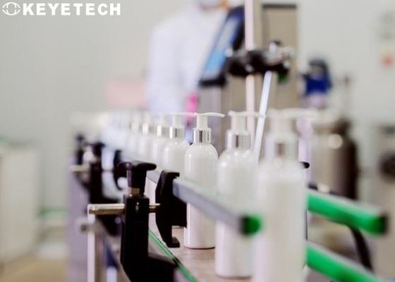 Machine d'inspection visuelle de la qualité des emballages de bouteilles cosmétiques