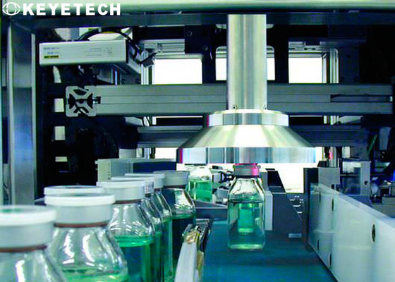 Machine d'inspection visuelle de la qualité des emballages de bouteilles cosmétiques