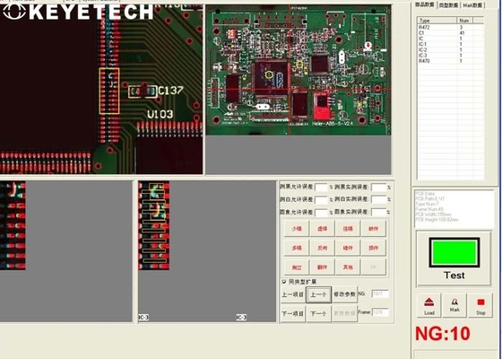 Analyse d'image de principe optique de système d'inspection automatique de carte PCB AOI