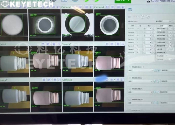 30cc - ligne pharmaceutique solutions de bande de conveyeur de système d'inspections visuelles de la bouteille 100cc