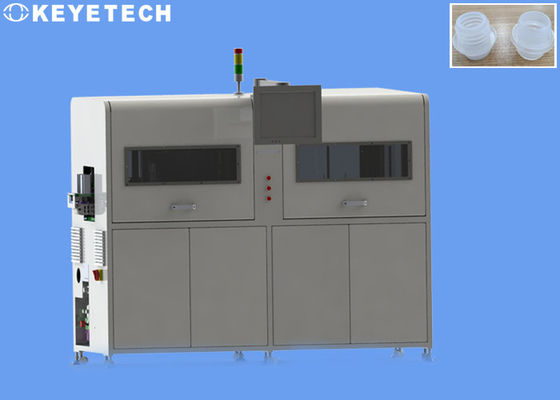 Machine d'inspection visuelle en ligne avec bouchon rabattable pour le tri de la qualité
