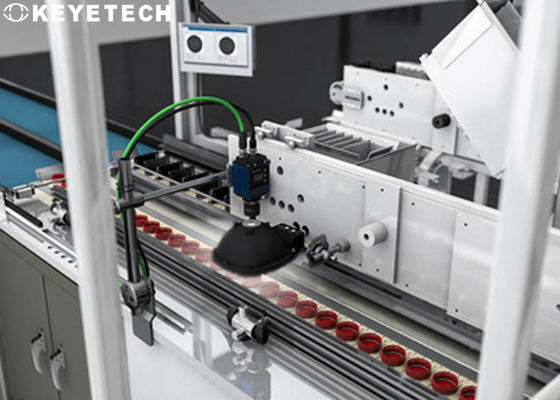 Machine d'inspection visuelle en ligne avec bouchon rabattable pour le tri de la qualité