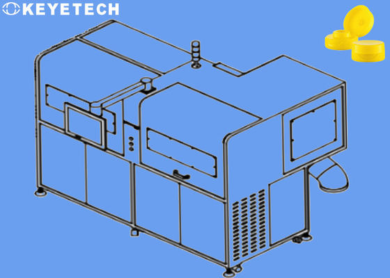 La machine d'inspection visuelle de la capuche en plastique en PP rejette les défauts du flash de la tache noire
