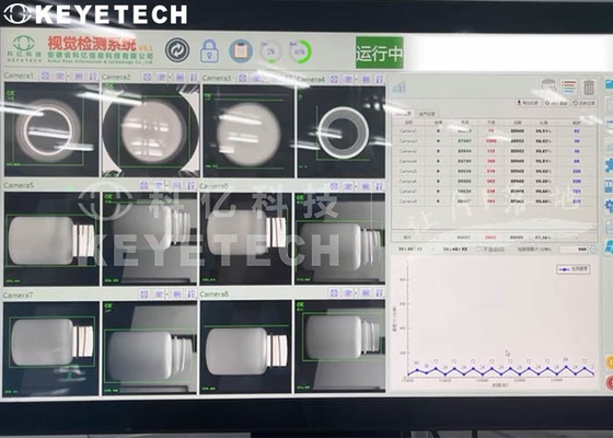 Algorithme d'intelligence artificielle Vérificateur automatique de la qualité des bouteilles 60-150 bouteilles/min Vitesse d'inspection
