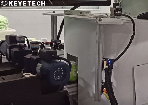 Machine d'inspection de la vision des bouteilles en PEHD avec support du dispositif d'alimentation des bouteilles