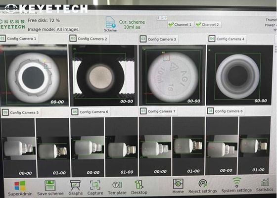 KEYE technologie d'intelligence artificielle machine d'inspection de la vision par goutte de bouteille ophtalmique
