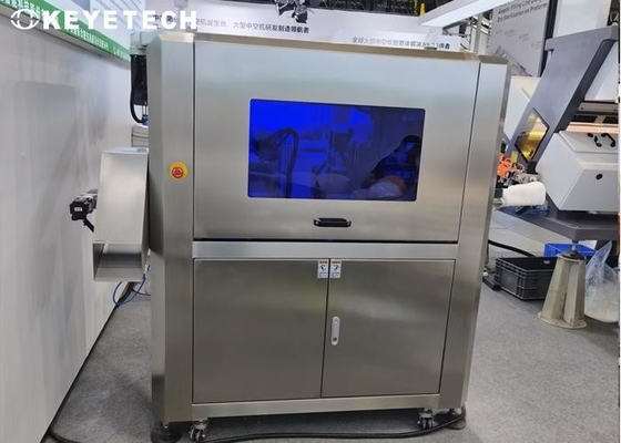 Système d'inspection visuelle pour les flacons en plastique opaque transparent