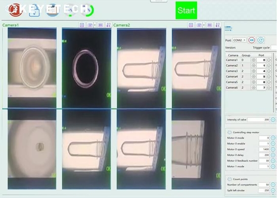 Système de vision de contrôle de qualité de machine d'inspection visuelle de CCD pour la tête de tirette