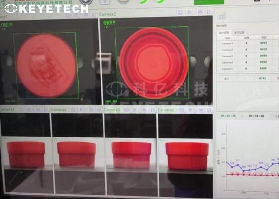 Système d'inspection de la vision en ligne avec exportation de données