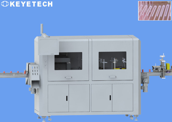 Machine d'inspection visuelle de la paille pour emballage en rouleau de boissons avec dispositif d'étiquetage