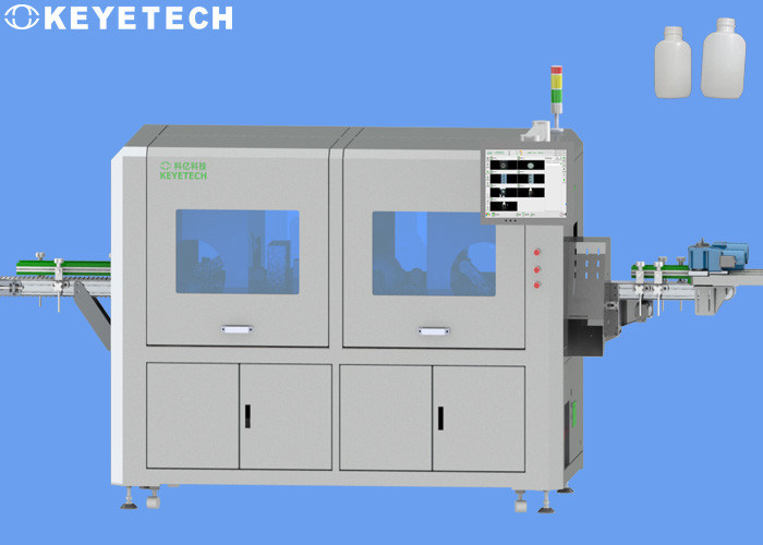 Machine d'inspection d'emballage de vision de support HMI pour bouteilles en PEHD