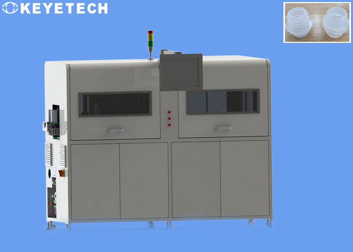 Machine d'inspection visuelle en ligne avec bouchon rabattable pour le tri de la qualité