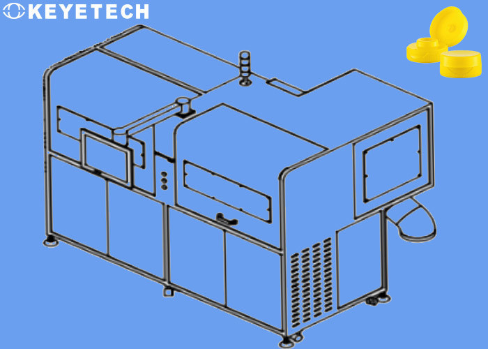 La machine d'inspection visuelle de la capuche en plastique en PP rejette les défauts du flash de la tache noire