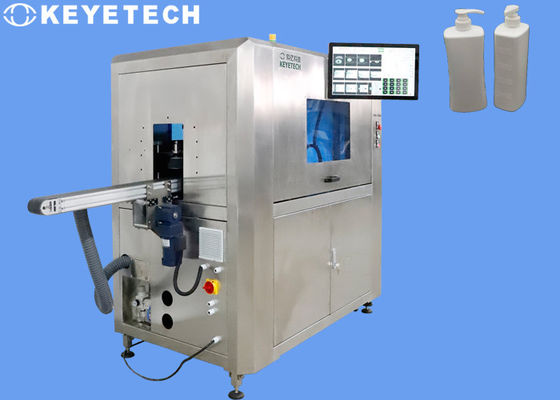 Machine en plastique d'inspection de gel de douche de paquet pour le corps et le fond de lèvre de bouteille
