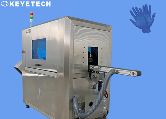Qualité extérieure de gant de silicone examinant la machine pour assurer la chaîne de montage d'usine